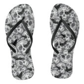 Schedel Halloween Decoratieve Calaveras Teenslippers (Voetbed)