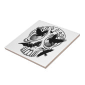 Schedel Halloween Decoratieve Calaveras Tegeltje (Zijkant)