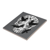 Schedel Halloween Decoratieve Calaveras Tegeltje (Zijkant)