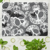 Schedel Halloween Decoratieve Calaveras Theedoek (Gevouwen)