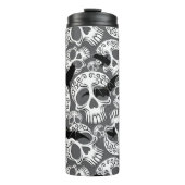 Schedel Halloween Decoratieve Calaveras Thermosbeker (Voorkant)