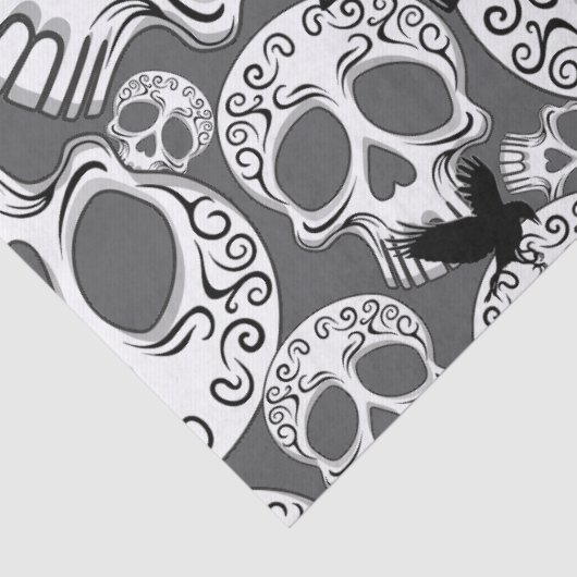 Schedel Halloween Decoratieve Calaveras Tissuepapier (Detail)