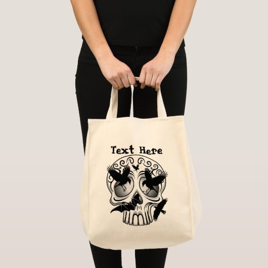 Schedel Halloween decoratieve Calaveras Tote Bag (Voorkant (product))