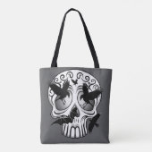 Schedel Halloween Decoratieve Calaveras Tote Bag (Achterkant)
