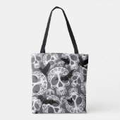 Schedel Halloween Decoratieve Calaveras Tote Bag (Achterkant)