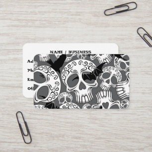 Schedel Halloween Decoratieve Calaveras Visitekaartje