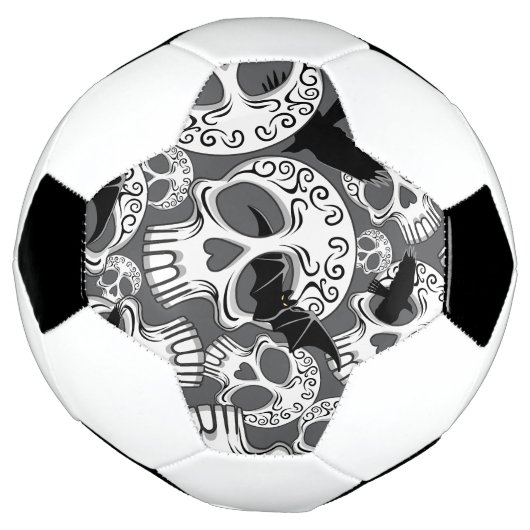 Schedel Halloween Decoratieve Calaveras Voetbal (Gedraaid)