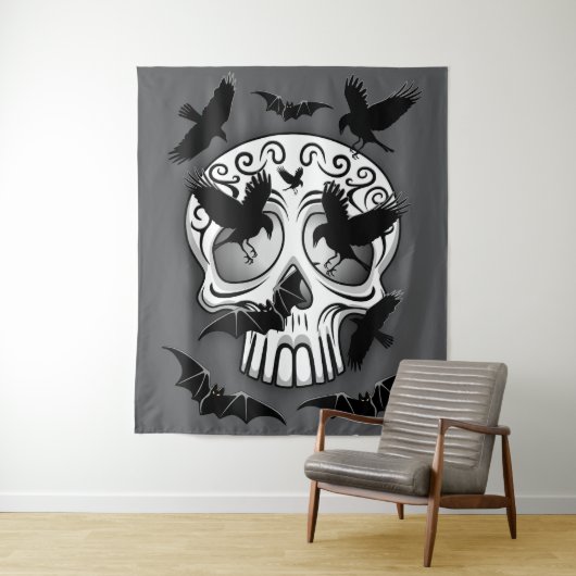Schedel Halloween decoratieve Calaveras Wandkleed (In situ)