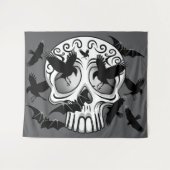 Schedel Halloween Decoratieve Calaveras Wandkleed (Voorkant (horizontaal))
