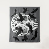 Schedel Halloween Decoratieve Calaveras Wandkleed (Voorkant)