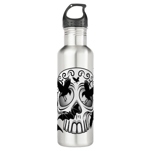 Schedel Halloween Decoratieve Calaveras Waterfles (Voorkant)