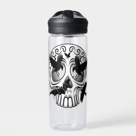 Schedel Halloween Decoratieve Calaveras Waterfles (Voorkant)