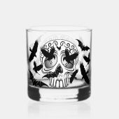 Schedel Halloween Decoratieve Calaveras Whisky Glas (Voorkant)