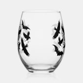 Schedel Halloween Decoratieve Calaveras Wijnglas Zonder Voet (Rechts)