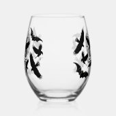 Schedel Halloween Decoratieve Calaveras Wijnglas Zonder Voet (Links)