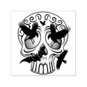 Schedel Halloween Decoratieve Calaveras Zelfinktende Stempel (Design)