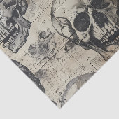 Schedel  Halloween Decoupage Tissuepapier (Detail)