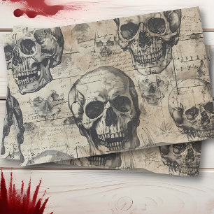 Schedel Halloween Decoupage Tissuepapier