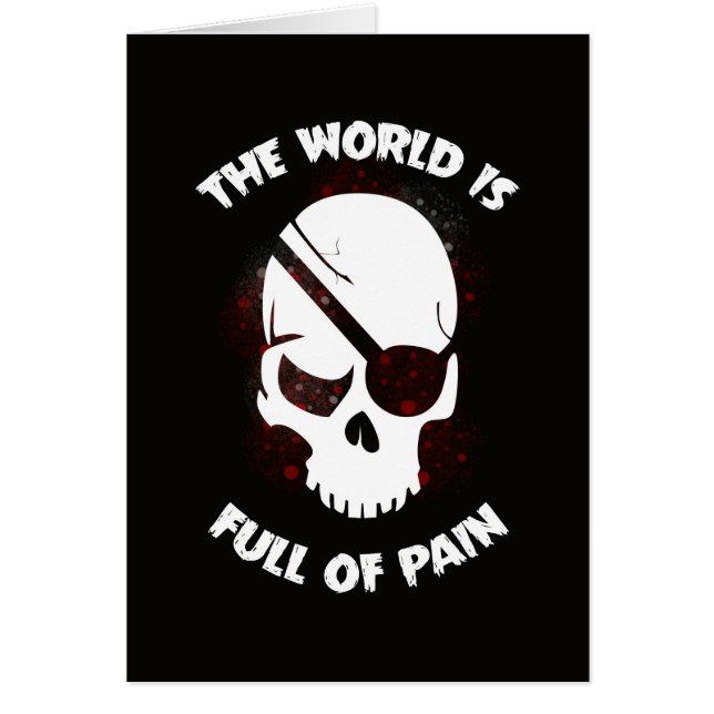 Schedel Halloween Donker Zwart Scary (Voorkant)