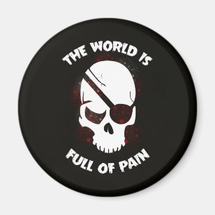 Schedel Halloween Donker Zwart Scary Magneet