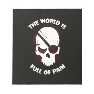 Schedel Halloween Donker Zwart Scary Notitieblok