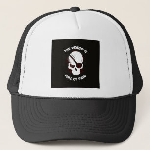 Schedel Halloween Donker Zwart Scary Trucker Pet