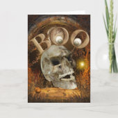 Schedel Halloween Kaart (Voorkant)