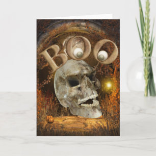 Schedel Halloween Kaart