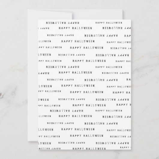 schedel Halloween kostuum feestuitnodiging Kaart (Achterkant)