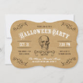 schedel Halloween Kostuum Party Kaart (Voorkant)