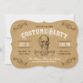  schedel Halloween Kostuum Party Kaart (Voorkant)