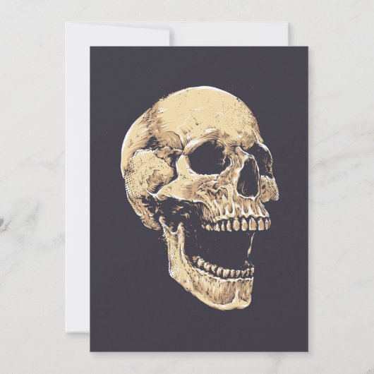 Schedel Halloween Party Skelet Horror House Kaart (Achterkant)