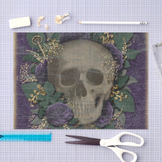 schedel Halloween Tissuepapier (Craft)