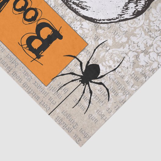  schedel Halloween Tissuepapier (Detail)