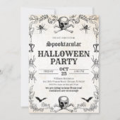 schedel Halloween Verjaardag Kaart (Voorkant)