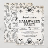 schedel Halloween Verjaardag Kaart (Voorkant / Achterkant)