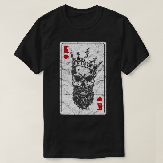 Schedel Hart Crown D T-shirt (Design voorkant)