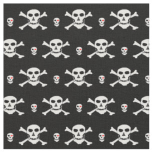 Schedel & Hart mode stof - Piraten /Halloween