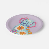 Schedel Hond Dag van de Doden Papieren Borden Bordje (Gekanteld)