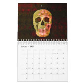 Schedel Hoofd Gothic Cool Fun Trendy Art 2024 Kalender (Jan 2027)
