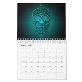 Schedel Hoofd Gothic Cool Fun Trendy Art 2024 Kalender (Mar 2027)