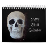 Schedel Hoofd Gothic Cool Fun Trendy Art 2024 Kalender (Hoes)