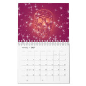 Schedel Hoofd Gothic Girly Fun Trendy Art 2024 Kalender (Jan 2027)