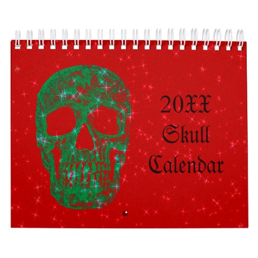 Schedel Hoofd Gothic Girly Fun Trendy Art 2024 Kalender (Hoes)