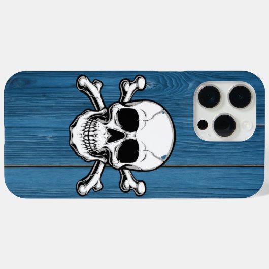 Schedel, houten Case-Mate iPhone case (Achterkant (horizontaal))