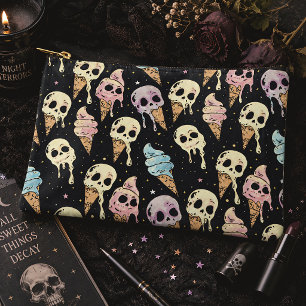 Schedel Ijsje Zomer Goth Beangstigend Etui