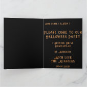 Schedel Illustratie Halloween Feest Uitnodiging (Binnen)