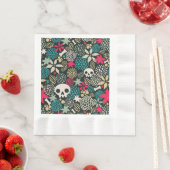 Schedel in bloemen servet (Insitu)