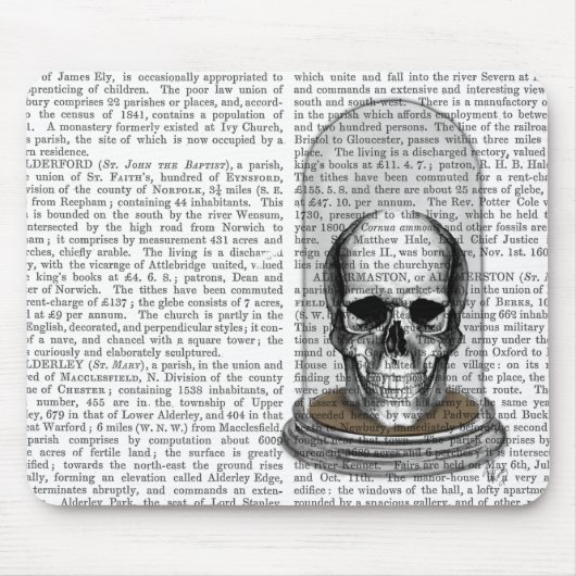 schedel in de troep 2 muismat (Voorkant)