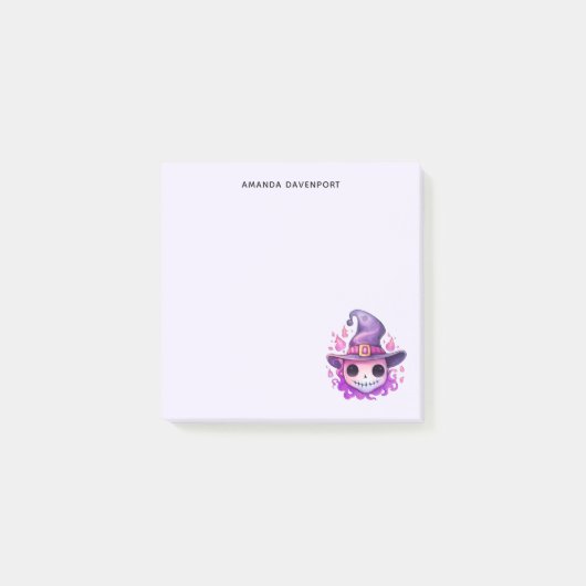 Schedel in een heksenhut Fantasievol Post-it® Notes (Voorkant)